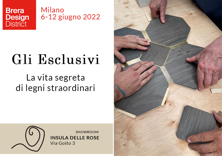 GLI ESCLUSIVI TORNANO ALLA MILANO DESIGN WEEK 2022